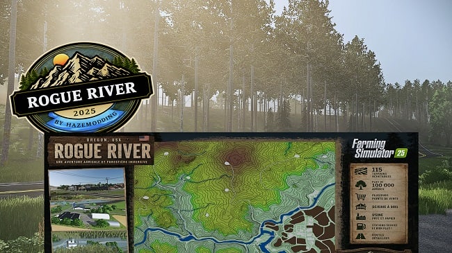 Карта Rogue River (FS25) v1.0.0.0