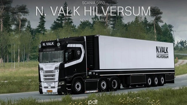 cania S650 + Trailer N. Valk (ETS 2) v1.0