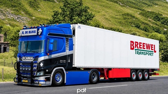 Scania R520 R. De Block + Trailer (ETS 2) v2.0