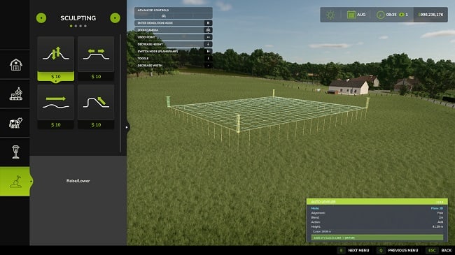 Auto Leveler - Landscaping Terraformer & Slopes (FS25) v1.0.0.0