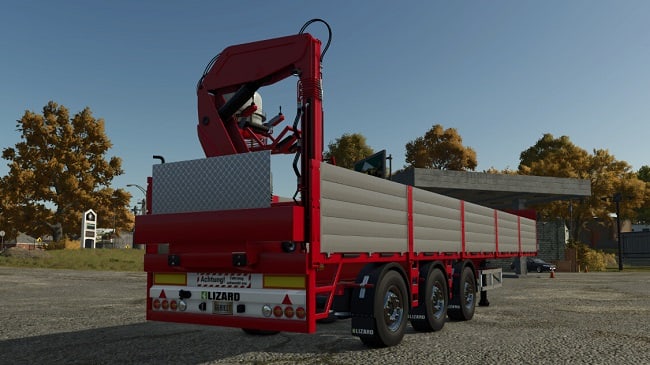 Platform Trailer With Crane (FS25) v1.0.0.1