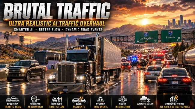 Brutal Traffic by Kass (ATS) v8.5