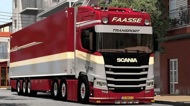 Scania R590 + Trailer Faasse Transport (ETS 2) v1.0